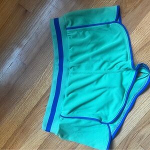 FP Movement by Free People Green and Blue Women Shorts prep in your step